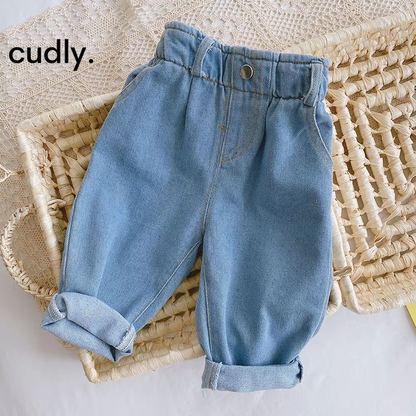 Fashion Denim Jeans for Baby Girls – Stylish & Comfortable Pants