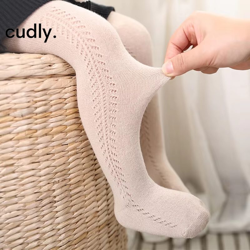 Girl Fashion Knitted Ribbed Tights