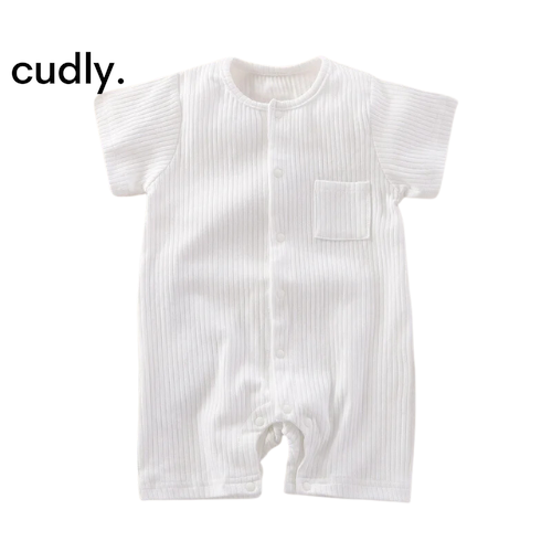 Boys Short Sleeve Romper Cotton Summer Bodysuits One-Pieces 0 to 12 Months Clothes 