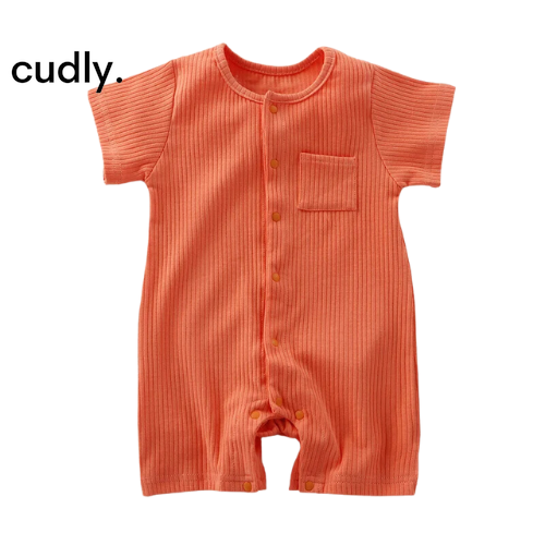 Boys Short Sleeve Romper Cotton Summer Bodysuits One-Pieces 0 to 12 Months Clothes 