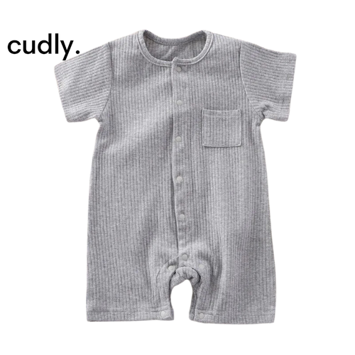 Boys Short Sleeve Romper Cotton Summer Bodysuits One-Pieces 0 to 12 Months Clothes 