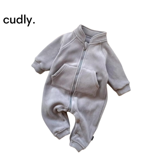 Soft & Warm Fleece Baby Boy Romper – Newborn Infant Jumpsuit