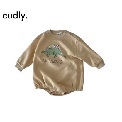 Baby Original Dinosaur Sweatshirt Romper 