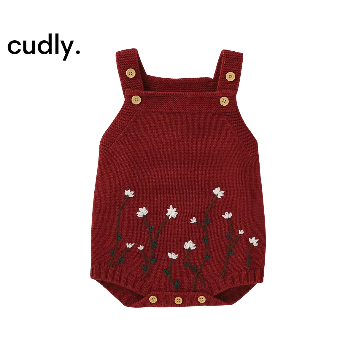 Artisanal Embroidered Sleeveless Baby Girls Summer Rompers – Handmade Knitwear Infant Bodysuit